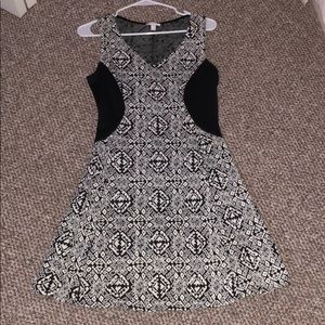 Dress black and white